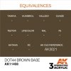 AK Interactive AK11408 Dot44 Brown Base 17ml